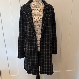 MELLODAY Black and White Plaid Jacket